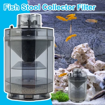 Pește Scaun Colector Filtru Acvariu De Pește Fecale Aspirator Multi-Funcțional Deșeurilor Rezervor Colector De Aspirație Reutilizabil Filtru De Rezervor De Pește