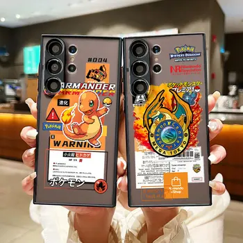 Pokemon Dragonite Charmander Caz de Telefon Pentru Samsung Galaxy S23 S22 S21 S20 FE S10 S9 S8 Plus Ultra 5G Mat Translucid