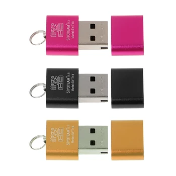Portabil Mini Aliaj de Aluminiu USB 2.0 Micro SD TF Card de Memorie Cititor de Adaptor