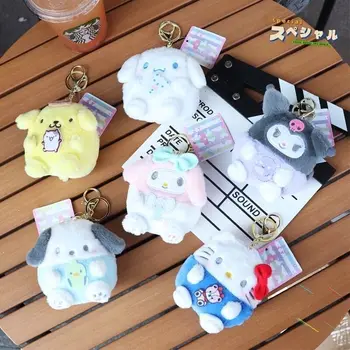 Sanrio Hello Kitty Cinnamoroll Kuromi melodia Mea de Pluș Drăguț Portofel de Pluș Pandantiv Breloc Băieți și Fete, Elevi Moale Jucărie de Pluș