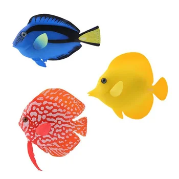 Silicon Artificiale Noapte Luminoasă Hipocampus Rezervor De Pește Acvariu Ornament De Pește Subacvatice Decor Consumabile Pentru Animale De Companie