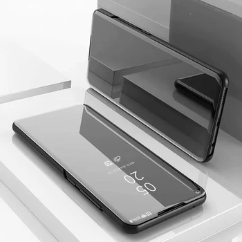 Vedere clară Oglindă Caz Pentru Sony Xperia 1 5 XZ3 Smart Flip Stand Piele Acoperire Pentru Sony Xperia1 Caz Placare Cover Sony XZS Capa