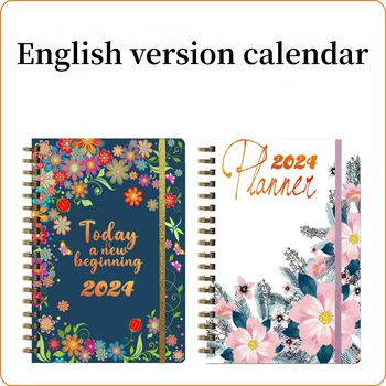 Versiunea În Limba Engleză 2024-2026 Calendar Planificator Lunar Notă Cărți Bobina Student Notepad