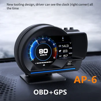 Voltmetru Digital Pentru Autoturisme Tahometru Masina Turbo Manometru GPS Vitezometru RPM Metri HUD OBD Bord LCD Calibre Impuls de 12V