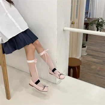 Șosete genunchi Mari de Primăvară Și de Vară Ciorapi de damă Stil Harajuku Ciorapi Balletcore Stil Șosete Sosete pentru Femei Vițel Gramada de Sosete