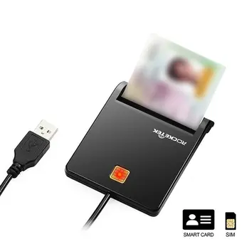 2024 USB Smart Card Reader micro SD/TF memorie ID Bancare electronice DNIE dni cetățean sim cloner conector adaptor Id Card Reader
