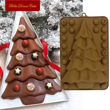 3D Bubble Star Pom de Crăciun de Proiectare Ciocolata Mucegai Silicon DIY Fondante Mucegai Tort de Decorare Bucătărie de Copt Accesorii