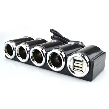 4 Mod Dual USB Splitter Bricheta Auto Splitter Adaptor Încărcător Adaptor de 12V/24V