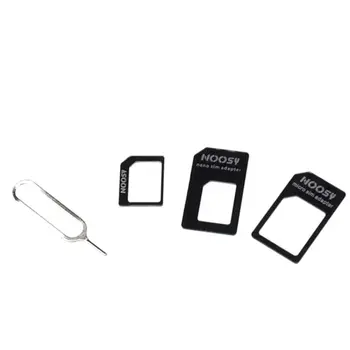 4 în 1 Converti Cartela Nano SIM la Micro Standard Adaptor Pentru iPhone pentru Samsung 4G LTE USB Wireless Router