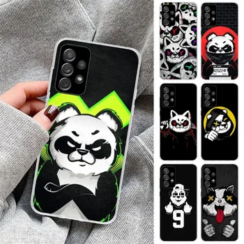 Bad Panda Anime Caz De Telefon Pentru Samsung Galaxy S23 S22 S21 Plus Ultra A12 A32 A53 Transparent Pe Capacul Telefonului