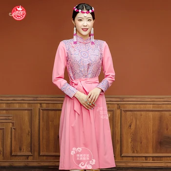 China Mongolă Femei Rochie De Primăvară De Moda Noua