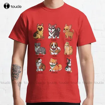 Câinele Lume Doggy Dog Puppy Pui Tocilar Clasic T-Shirt Alb Tricouri Pentru Barbati din Bumbac Creative Amuzant Tricou Personalizat Cadou Xs-5Xl