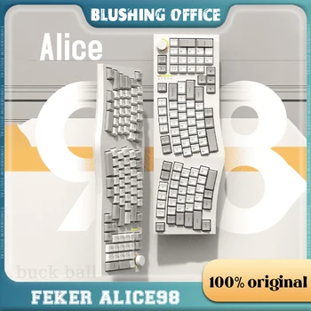 FEKER Alice98 fără Fir Tastaturi Mecanice 3 Modul de Alice Tastaturi Bluetooth Ergonomie Hot-Swapping RGB Birou Personalizat Keyboads