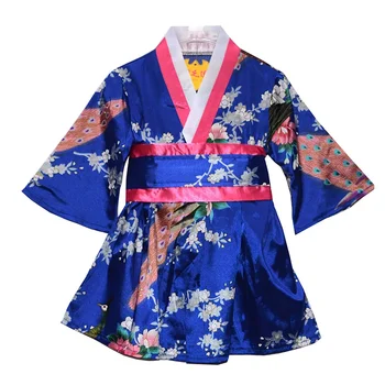 Japoneze Fetita Kimono-Halat Copil Drăguț Yukata cu Centura de Copii Costume de Dans Copil Kimono Tradițional Costume