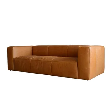 lumina de lux living canapele mare vilă de familie cu mobilier de tip U American set de canapele mobilier din piele de artă combinație canapea