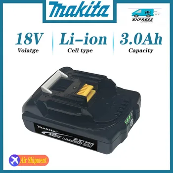 Makita 100% Original 18V 3.0 Ah reincarcabila instrument de putere baterie Cu LED-uri acumulator litiu-ion de înlocuire LXT BL1860B BL1860 BL1850