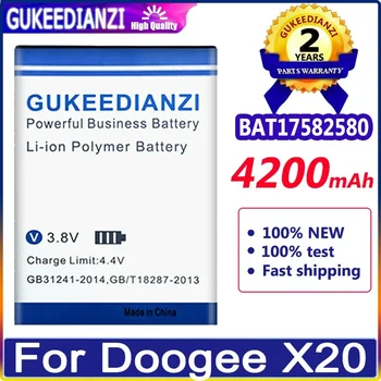  Noi de Înaltă Calitate Pentru Doogee X20 Inlocuire Baterie Acumulator 4200mAh Piese Pentru Doogee X20 BAT17582580 Telefon Inteligent batterij