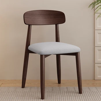 Nordic din lemn masiv tapitat scaun de luat masa de studiu acasă spatar scaun de masa scaun roșu net crema stil alb scaun modern