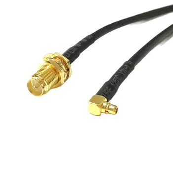Noul wi-fi Modem de Cablu Coaxial conector RP-SMA Female Jack Nut Comutator MMCX Male Plug Conector Unghi Drept RG174 Adaptorul cu Coadă 20CM 8