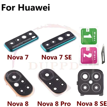 Original Pentru Huawei Nova 7 8 Pro 7se 8se 5G din Spate aparat de Fotografiat Obiectiv Acoperire Cadru Locuințe Caz Pahar Cu Adhensive Reparații+Instrumente