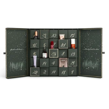 Personalizate produs25 Zile de Cadouri din Carton Ambalaj Cutie Numărătoarea inversă Beauty Advent Calendar Cutie cu inchidere Magnetica