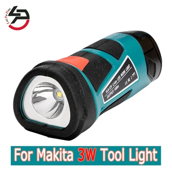Potrivit pentru Makita 3W Instrument Lumina Lumina de Urgență Utilizate pentru Makita 10.8 V/12V Baterie Li-ion 194550-6/DF030D/BL1013/DF330D