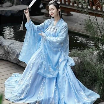 Tradițională Chineză Hanfu De Sex Feminin Costume De Halloween Cosplay Zână Printesa Tang Dynasty Etapa Frumos Spectacol De Dans Petrecere