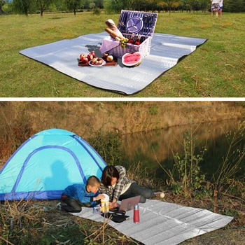 Ultralight Călătorie în aer liber Pad de Dormit Impermeabil Camping Mat Pătură de Picnic pe Plajă Saltea Folie de Aluminiu Spuma EVA Mat