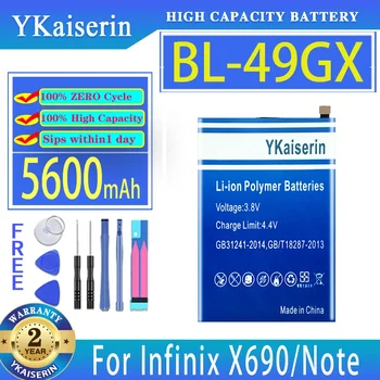 YKaiserin Baterie BL-49GX BL49GX 5600mAh Pentru Infinix X690/X657/X693/X6812/Nota 7 10/Note7 Nota 10/Fierbinte 11S/Zero X Bateria